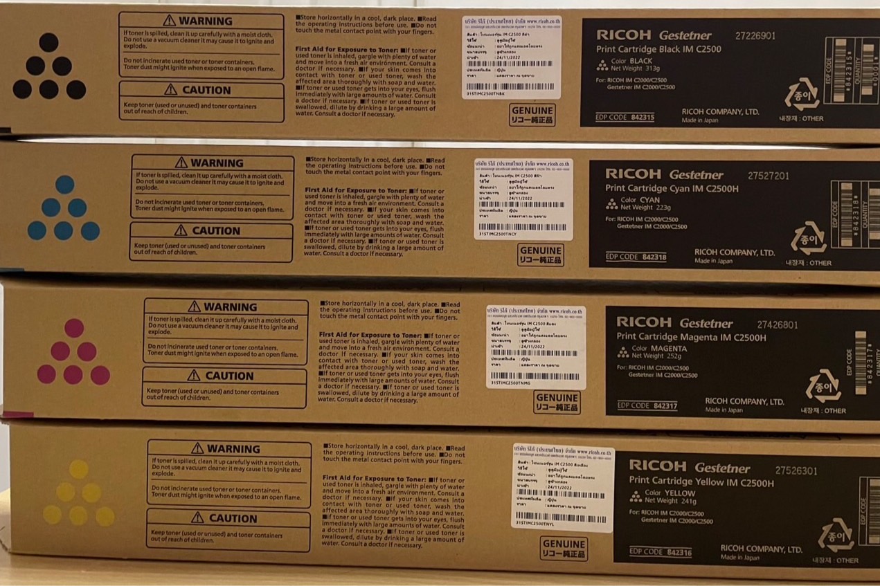 Toner Drum DV Ricoh ผงหมึก ดรัม ดีวี แม่พิมพ์สร้างภาพ ริโก้